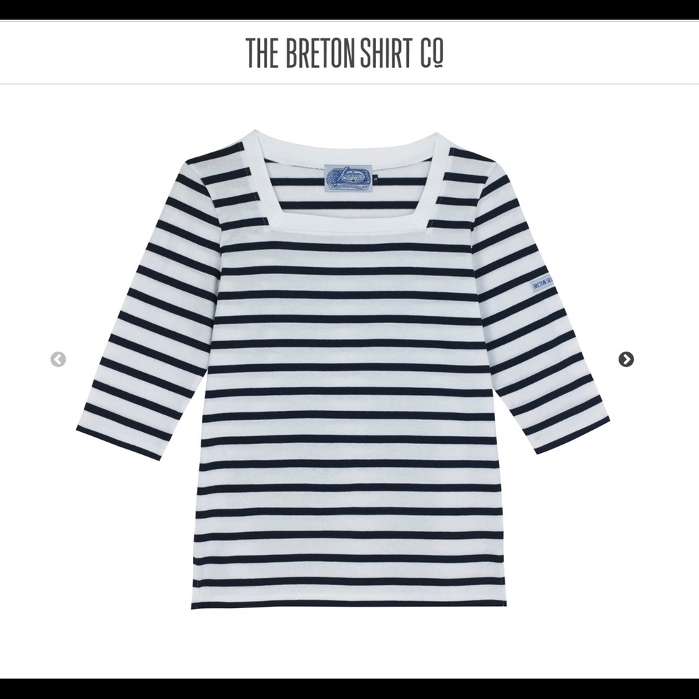 NIB The Breton Shirt Co Mariniere Size M
